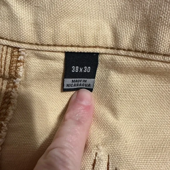 New Tricia Fix Exclusive Carhartt Reworked Pants 17” Waist Kantha Embroidered - Picture 9 of 11